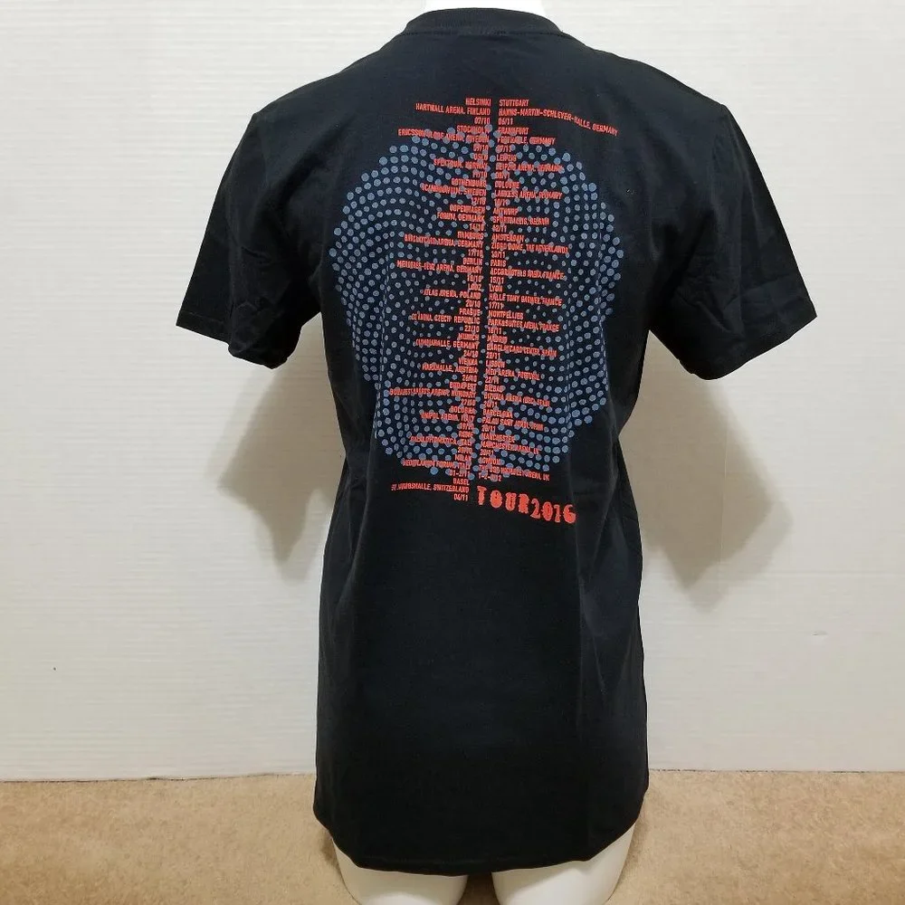 The Cure shirt Medium 2016 Tour swirl dots concert goth band merch Europe - Picture 3 of 8